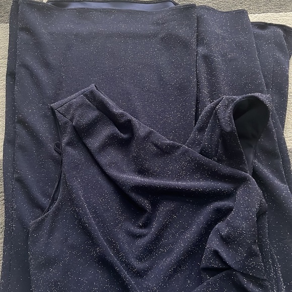 Adrianna Papell Asymmetrical-Neck Gown - 14 - Picture 4 of 5